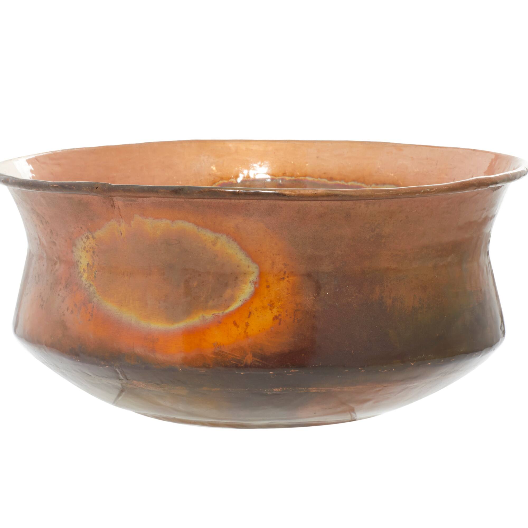 Copper Metal Rustic Planter Set